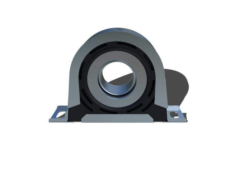 Center support bearings and assemblies